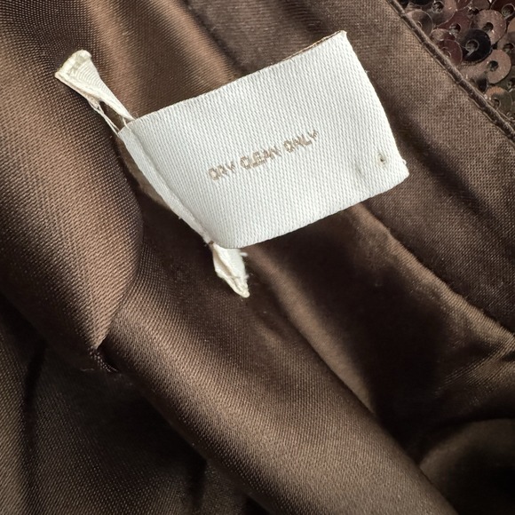 Chico's Shining Tux Sheron Jacket Timberglass Brown Sequin Blazer Size 1/M Fall - Picture 12 of 16